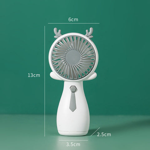 Girls Fan Cute Fan Antlers Small Fan Handheld Fan Mini Portable Fan Company Gift Fan