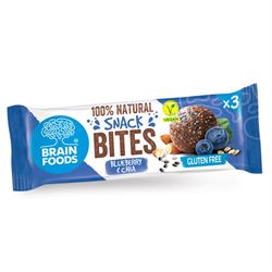 Brain Foods Snack Bites- Blueberry and Chia 48g