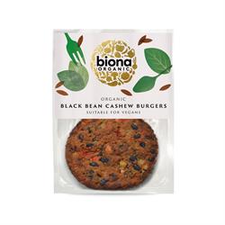 Biona Chilled Organic Black Bean Cashew Burgers 160g