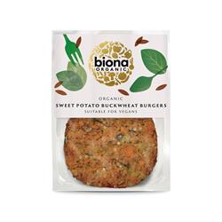 Biona Chilled Organic Sweet Potato and Buckwheat Burgers 160g