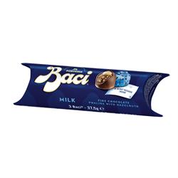 Baci Baci Milk Chocolate Tube 3 Pieces 25g