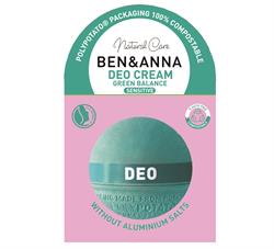 Ben and Anna Ben & Anna Deodorant Cream PolyPotato Packaging Green Balance 40g