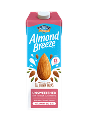 Blue Diamond Almond Breeze Almond Milk Unsweetened 1ltr