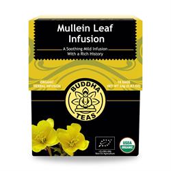 Buddha Teas Organic Mullein Leaf Infusion (18 tea bags)