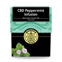 Buddha Teas Peppermint Tea - with CBD - 18 tea bags