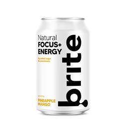 Brite Drinks Brite Natural FOCUS ENERGY Pineapple Mango 330ml