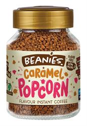 Beanies Coffee Beanies Caramel Popcorn Flavour Instant Coffee 50g