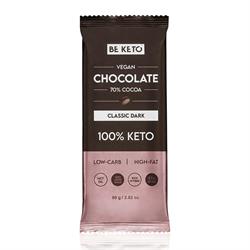 BeKeto BeKeto - Vegan Keto Chocolate + MCT Classic Dark 80g