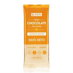 BeKeto BeKeto - Vegan Keto Chocolate + MCT Sunshine Orange 80g