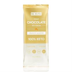 BeKeto BeKeto - Vegan Keto Chocolate + MCT Crunchy Almond 80g