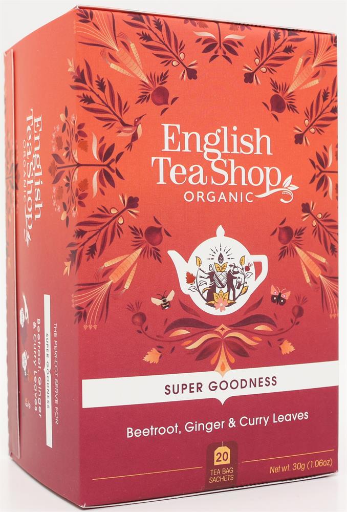 English Tea Shop Beetroot Ginger & Curry Leaves - 20 Tea Bag Sachets