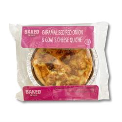 Baked to Taste Caramalised Red Onion & Goats Cheese Quiche 165g