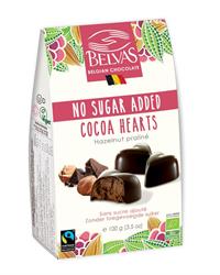 Belvas No Sugar Added Dark Hearts Ganache - Organic - 100g