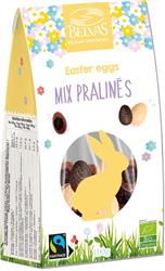 Belvas Organic Praline Chocolate Easter Eggs Mix 100g