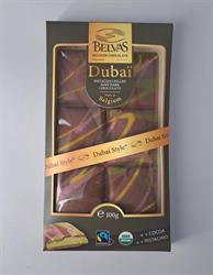 Belvas Belvas Tablette Dubai Pistachio Semi Dark Chocolate Bar 100g
