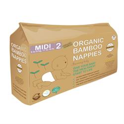 Beaming Baby Organic Bamboo Nappies Size 2 (5-8 kg 30 nappies)