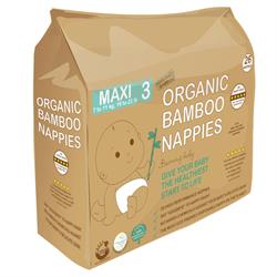 Beaming Baby Organic Bamboo Nappies Size 3 (7-11kg 26 nappies)