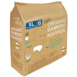 Beaming Baby Beaming Baby Organic Bamboo Nappies Size 6 (16+ kg 20 nappies)