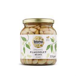 Biona Organic Flageolet Beans - in Glass Jars 350g