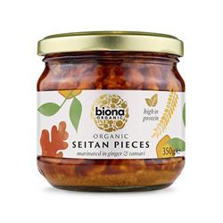 Biona Organic Seitan Pieces marinated in ginger and soya sauce 350g