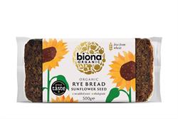 Biona Organic Rye Bread - Sunflower Seed - 500g