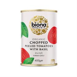 Biona Organic Chopped Tomatoes with Fresh Basil 400g