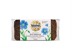 Biona Organic Rye Bread - Omega Golden Linseed - 500g