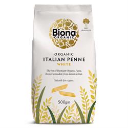 Biona Organic White Penne Pasta 500g