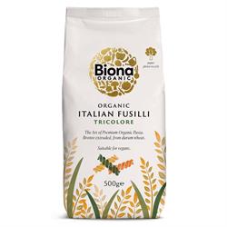 Biona Biona Organic Fusilli Pasta Tri Colore Bronze 500g