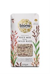 Biona Organic Wild Rice Mix (Wild Red and Brown Rice) 500g