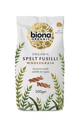 Biona Organic Wholemeal Spelt Fusilli Pasta 500g