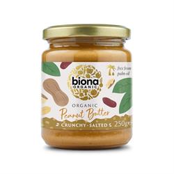 Biona Organic Peanut Butter Crunchy With Salt 250g