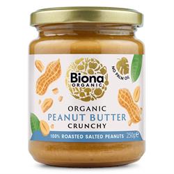 Biona Organic Peanut Butter Crunchy With Salt 250g