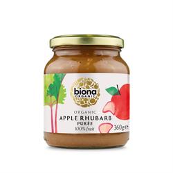 Biona Organic Apple & Rhubarb Puree 360g