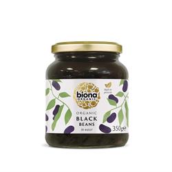 Biona Organic Black Beans in Glass Jars 350g