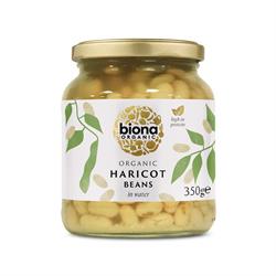 Biona Organic Haricot Beans in Glass Jar 350g