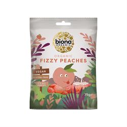 Biona Organic Vegan Fizzy Peaches 75g