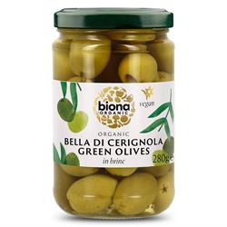 Biona Biona Italian Bella di Cerignola Olives in Brine Organic 280g