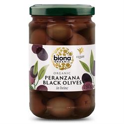 Biona Biona Peranzana Black Olives in Brine Organic 280g