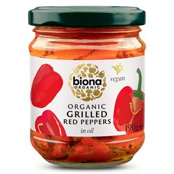 Biona Biona Grilled Red Peppers in Oil Organic 190g