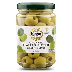 Biona Biona Pitted Green Olives in Brine Organic 280g