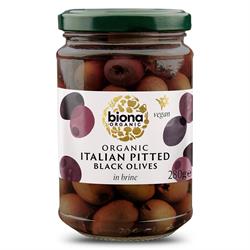 Biona Biona Pitted Black Olives in Brine Organic 280g