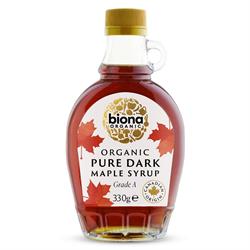 Biona Biona Organic Pure Maple Syrup Dark Grade A 330g