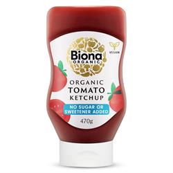 Biona Tomato Ketchup - No Added Sugar - Squeezy Organic 470g