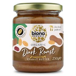 Biona Biona Hi Oleic Dark Roast Peanut Butter Organic Smooth 250g