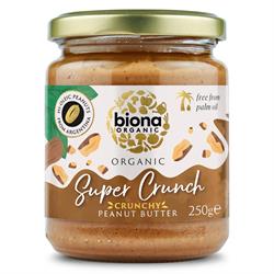 Biona Biona Hi Oleic Super Crunch Peanut Butter Organic 250g