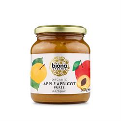 Biona Organic Apple & Apricot Puree - No added sugar 360g