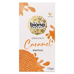 Biona Organic Caramel Syrup Waffles 175g