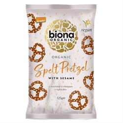 Biona Organic Spelt Pretzels with Sesame 125g