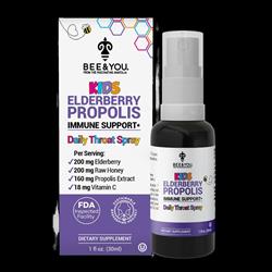 Bee and You Propolis Elderberry Honey Throat Spray for kids. 30ml